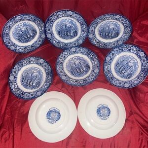 Liberty Blue dessert plates(?)